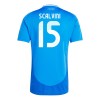 Maillot de Supporter Italie Giorgio Scalvini 15 Domicile Euro 2024 Pour Homme